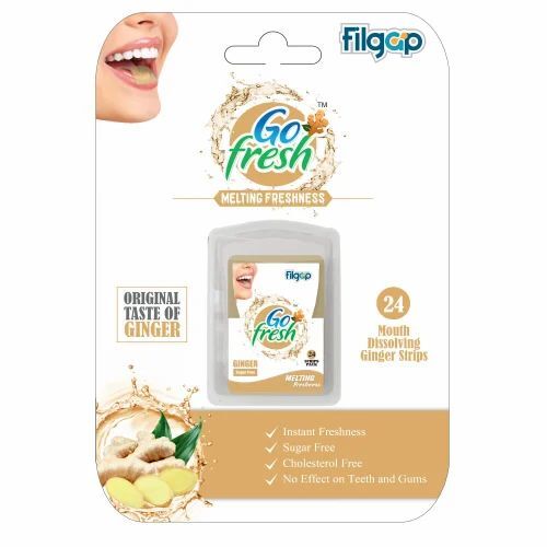 Mouth Dissolving Ginger Strips Mouth Freshener