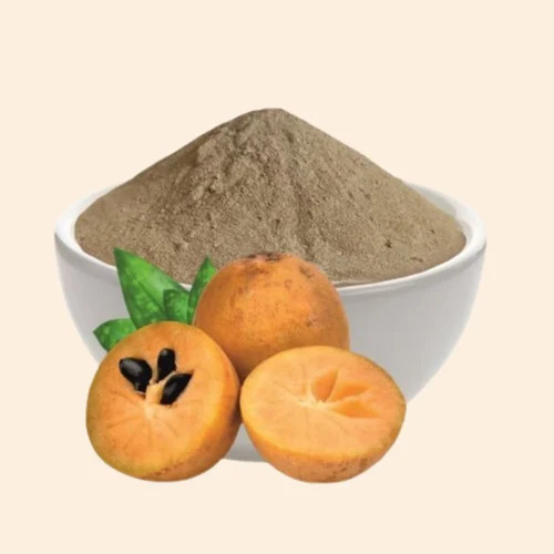Organic Zing Chickoo Powder - Chickoo Fruit, 80 Mesh, Sun Dried | Cosmetic Grade, Herbal, 1 Kg, ISO Certified