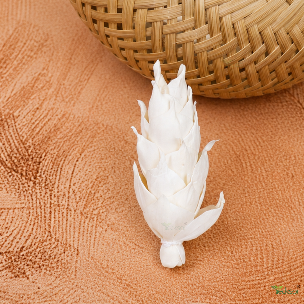Tecksoi Alpinia Sola Wood Flower - Color: Natural