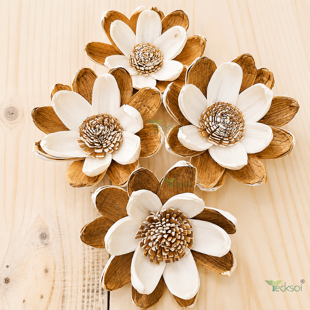 Tecksoi Kalixa Sola Wood Flower - Size: 4-10Cm