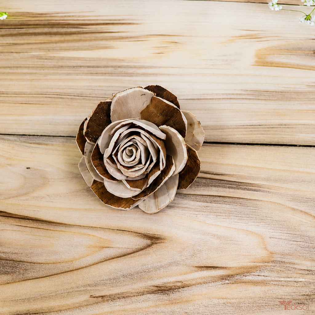 Tecksoi Natural Sola Wood Bark Beauty Rose Flower - Shelf Life: 2 Week