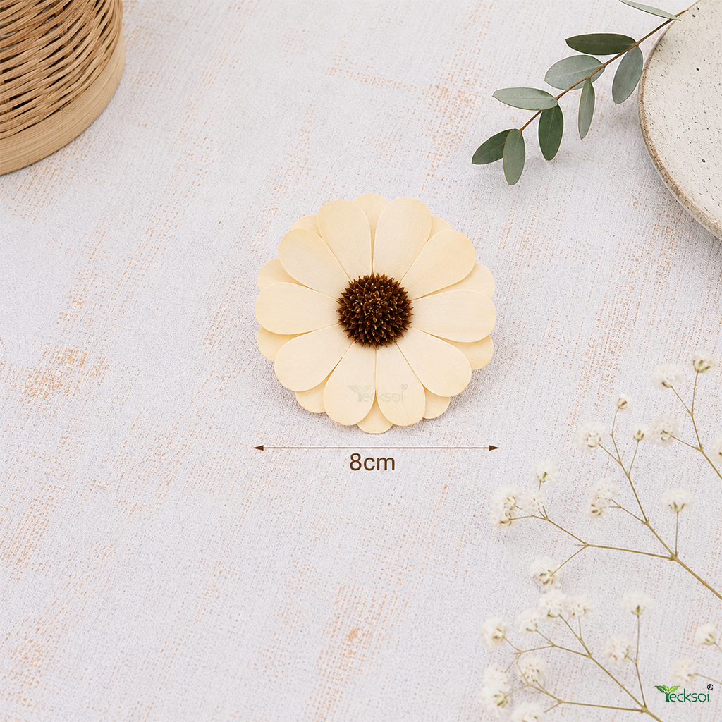 Tecksoi Palm Daisy Flower - Color: Natural