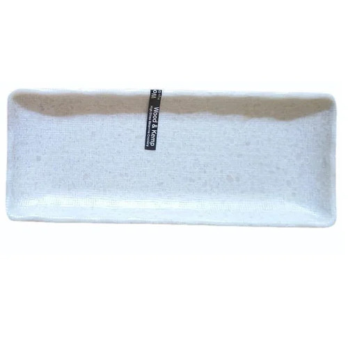 Wood Kemp 9 Inch White Melamine Serving Platter