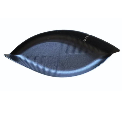 Wood Kemp Black Leaf Melamine Serving Platter