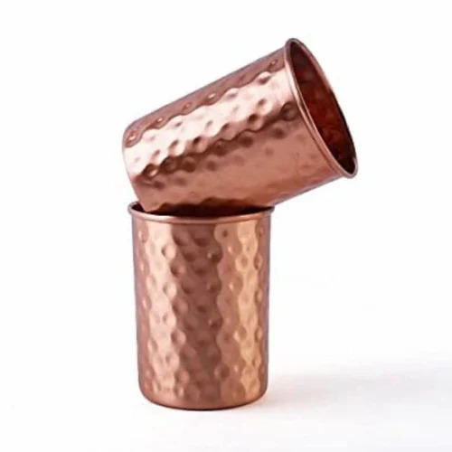 200ml Hammered Copper Glass Set