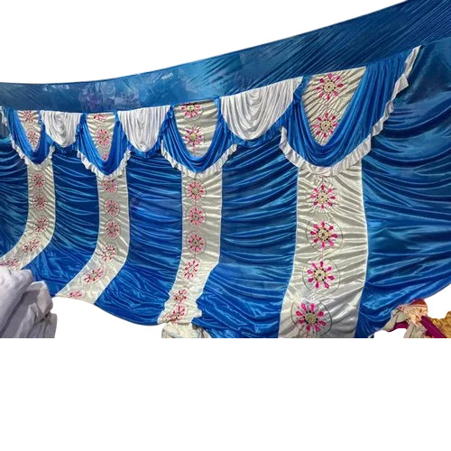 Blue Wedding Decoration Curtain