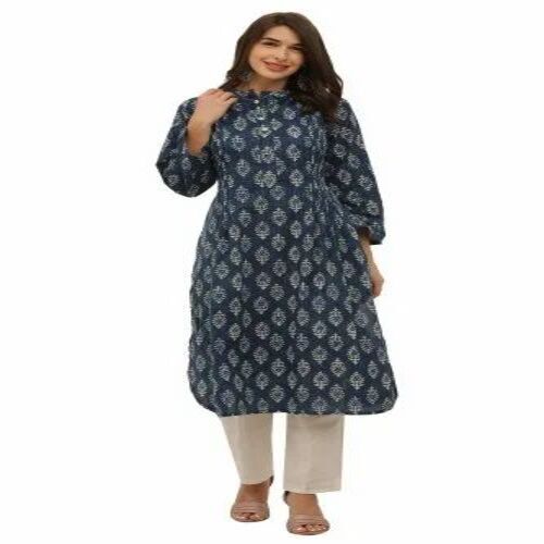 Ladies Indigo Designer Kurta