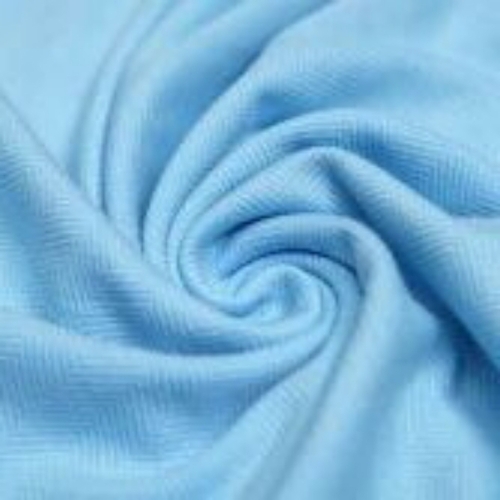 Plain Knitted Fabric - Color: Blue