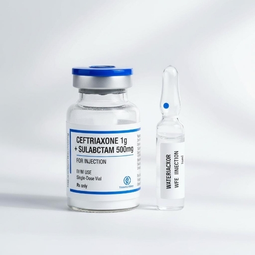 Ceftriaxone 1G Sulbactum 500Mg Injection - Dosage Form: Liquid