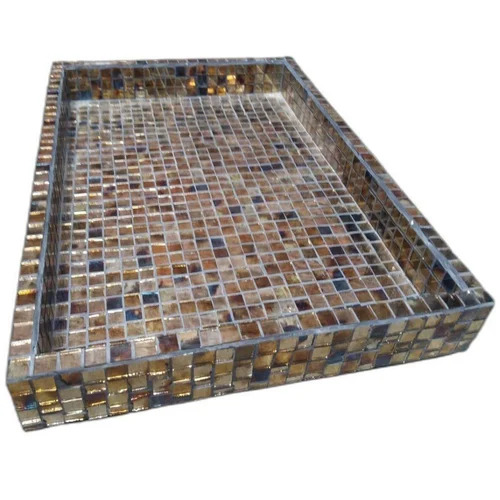 Handcraft Mirror Glass Tray