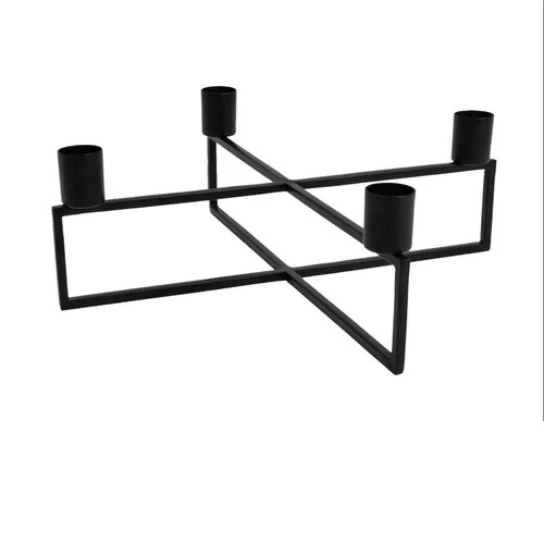 Matt Black Candle Holder