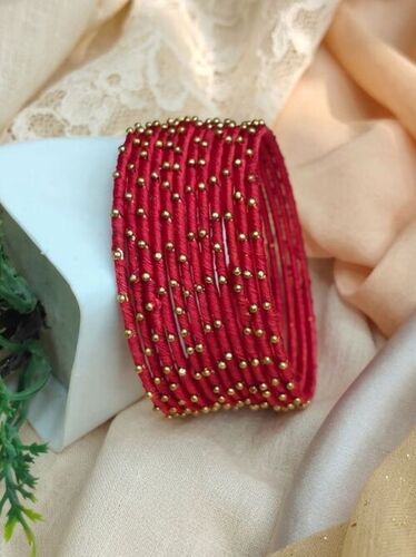 Premium Quality 12pcs Silk Thread Bangles
