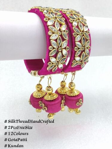 Silk Thread Handcrafted Bangles