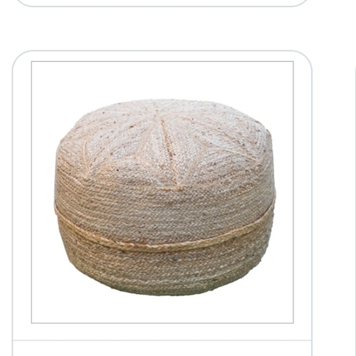 Soft Braided Pouf