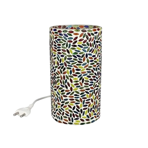 Svkd Multicolor Cylindrical Glass Mosaic Lamps - Glass Base, Multicolor, Electric Powered | Modern Style
