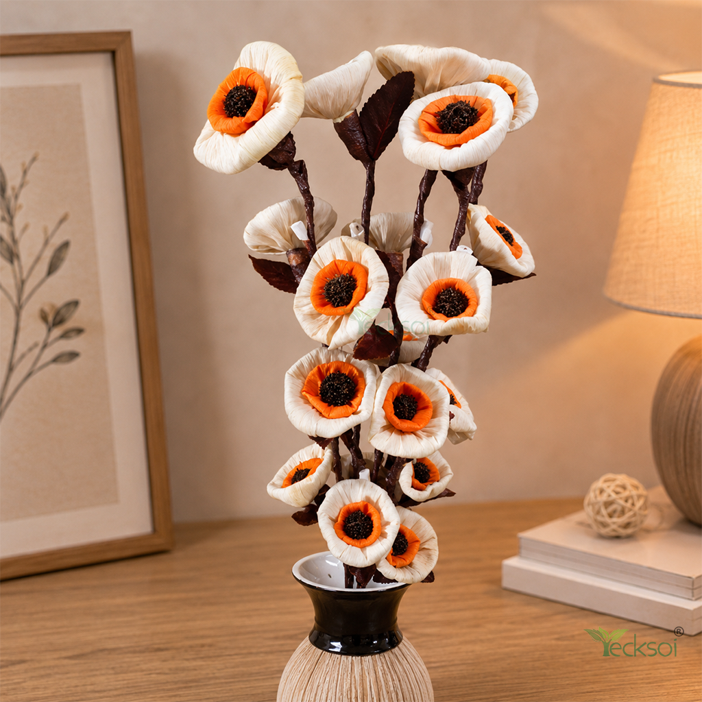 Tecksoi Daisy Corn Rose Flower Sticks  - Color: Multiple
