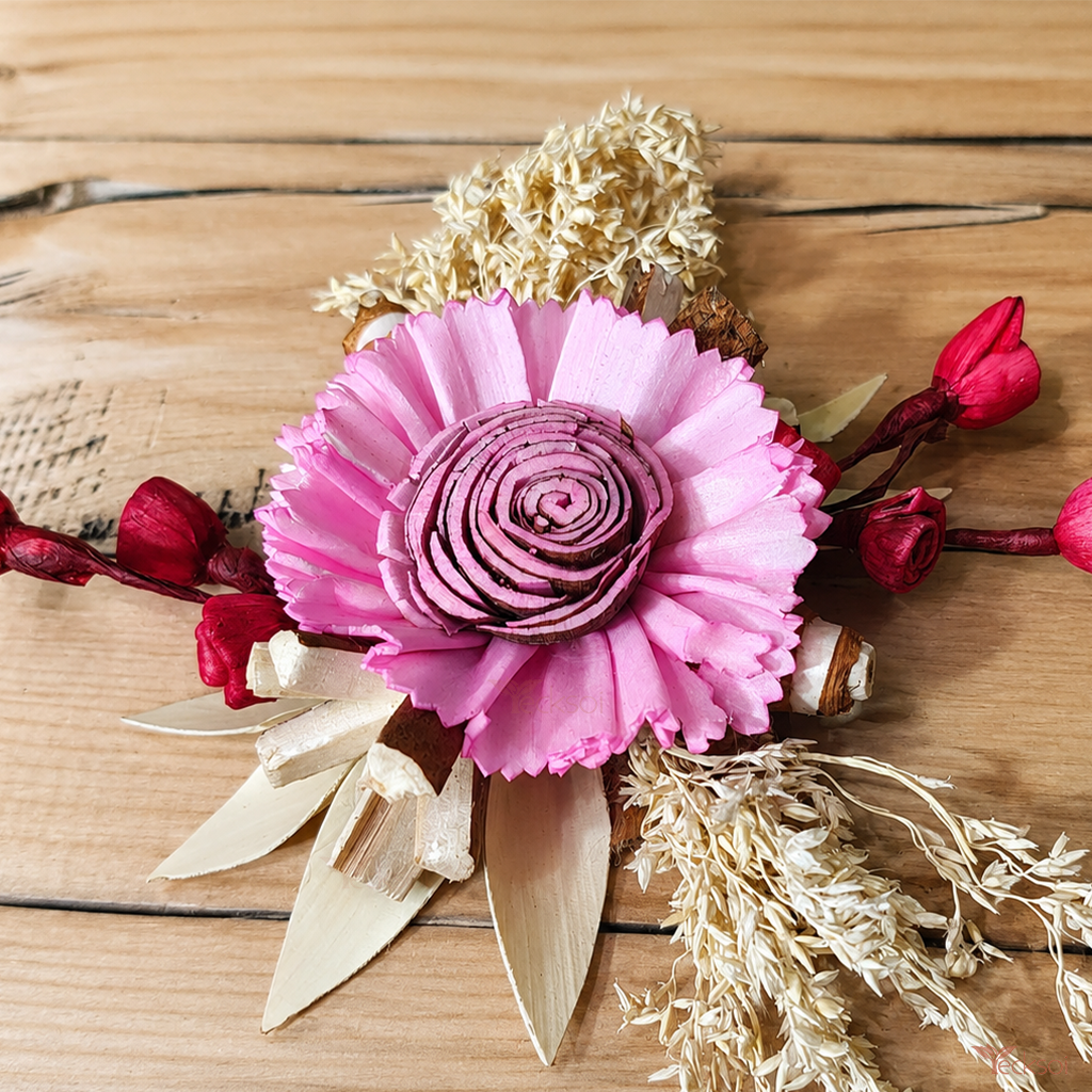 Tecksoi Eco Bloom Branches Sustainable Flower Stems For Gifts - Color: Red