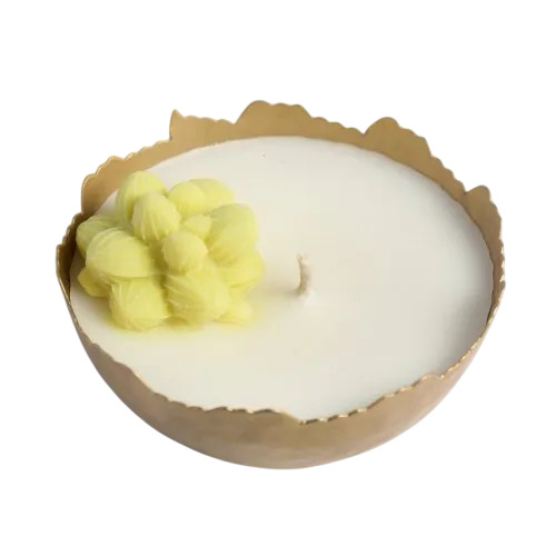 Decorative Golden Bowl Soy Candles