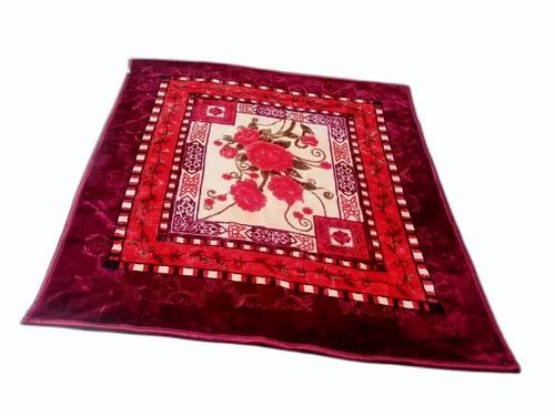 Floral Printed Mink Blanket