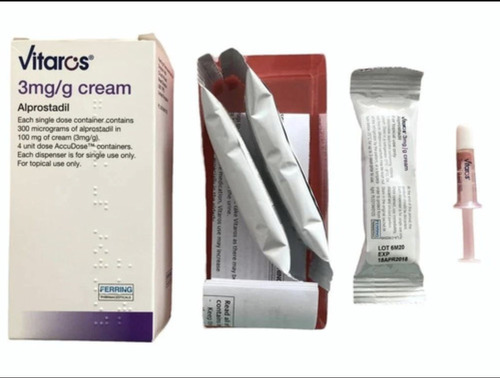Vitaros Alprostadil 3Mg Cream - Application: Medical