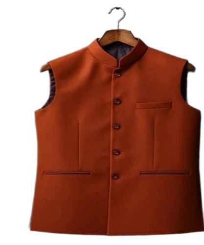 Brown Men Nehru Jacket