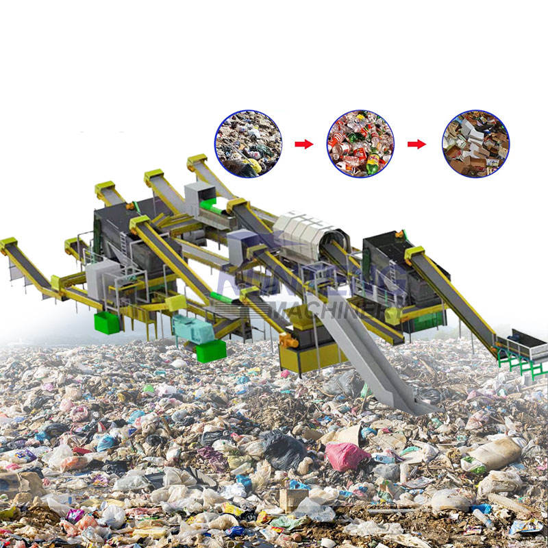 Municipal Waste Sorting 300 Ton/Day Waste Sorting And Processing Equipment Sorting Machine - Dimension (L*W*H): Customized Millimeter (Mm)