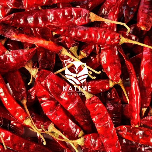 Organic Bird Eye Chilli Whole - Color: Red