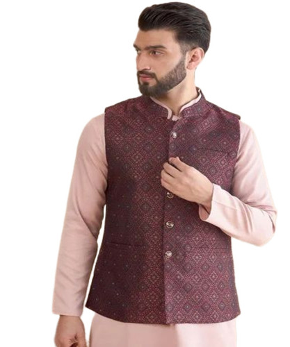 Purple Men Nehru Jacket