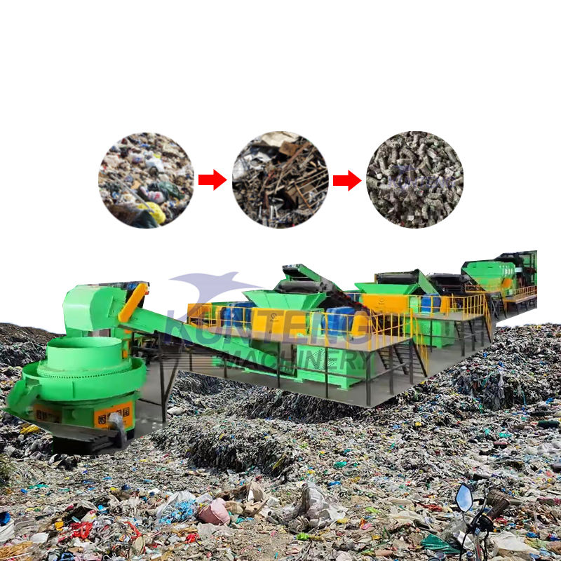 Urban Waste Sorting Machine Separate Ferrous Waste And Scrap Collection Waste Plastic To Fuel Machine - Automatic Grade: Automatic