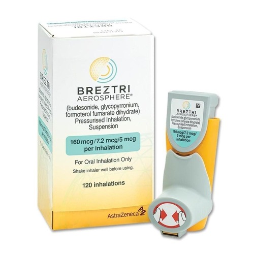 Breztri Aerosphere Glycopyrronium Formoterol Budesonide Inhaler