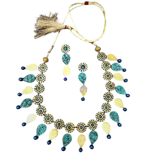 Designer T4 Terracotta Necklace Set