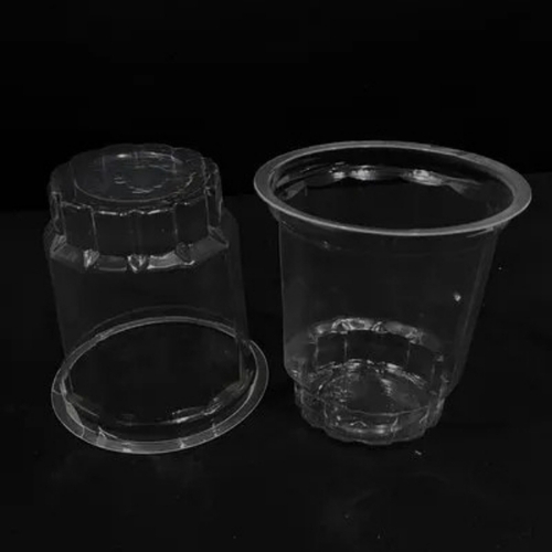 Disposable plastic wine glass