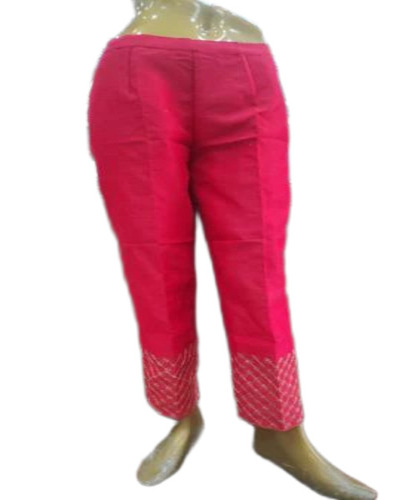 Ladies Pink Zari Pants