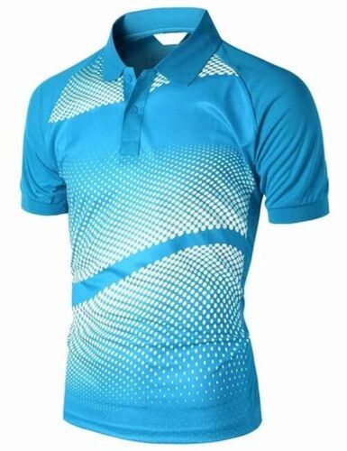 Men Blue Color Polo T Shirt