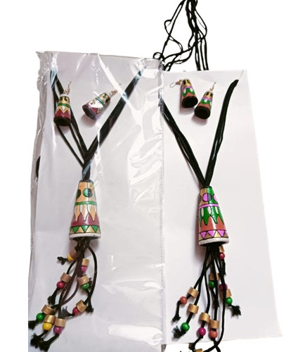 Multicolor Terracotta Necklace Set