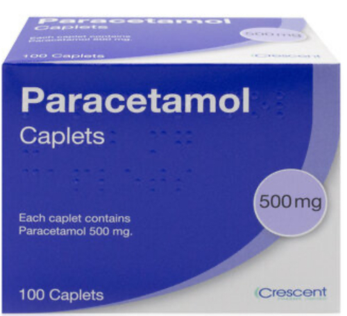 Paracetamol 100 Caplets 500mg