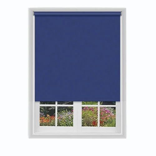 Blue Color Roller Blinds - Design: Modern