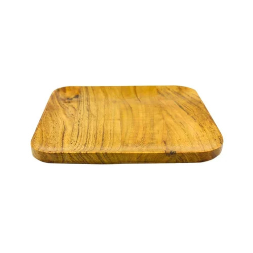Brown Color Solid Mango Wood Serving Tray