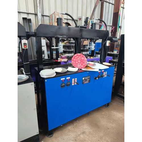 Double Die Disposable Paper Plate Making Machine