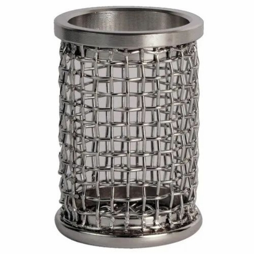 Mesh Dissolution Basket For Laboratory - Color: Silver