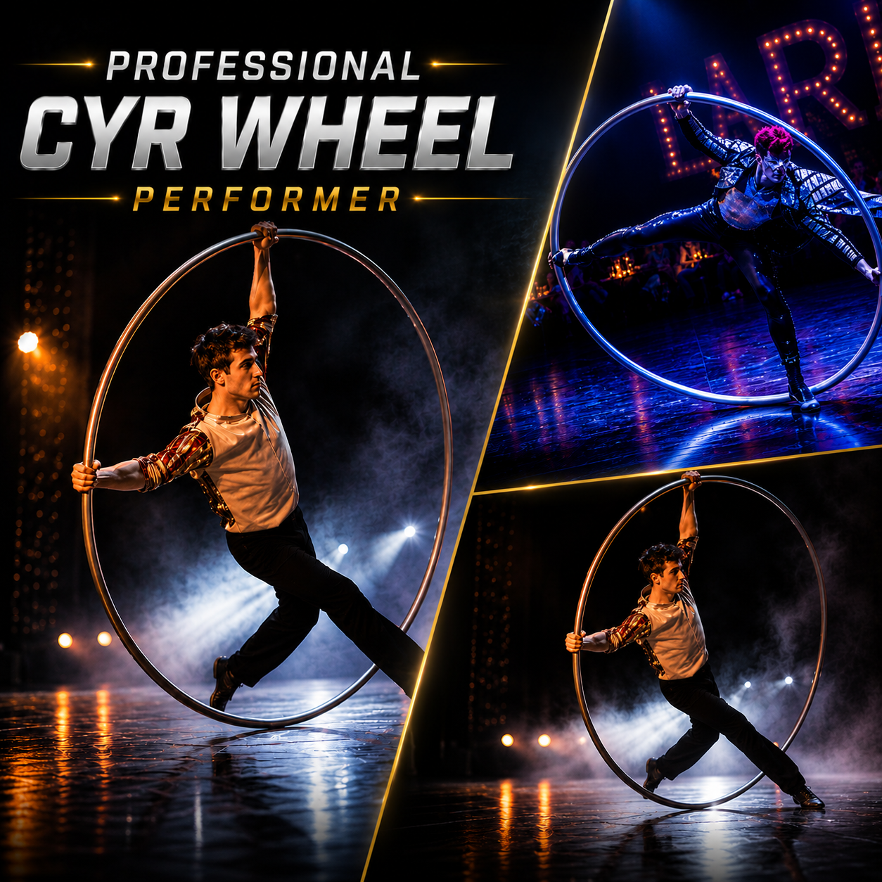 Professional Cyr Wheel Performer