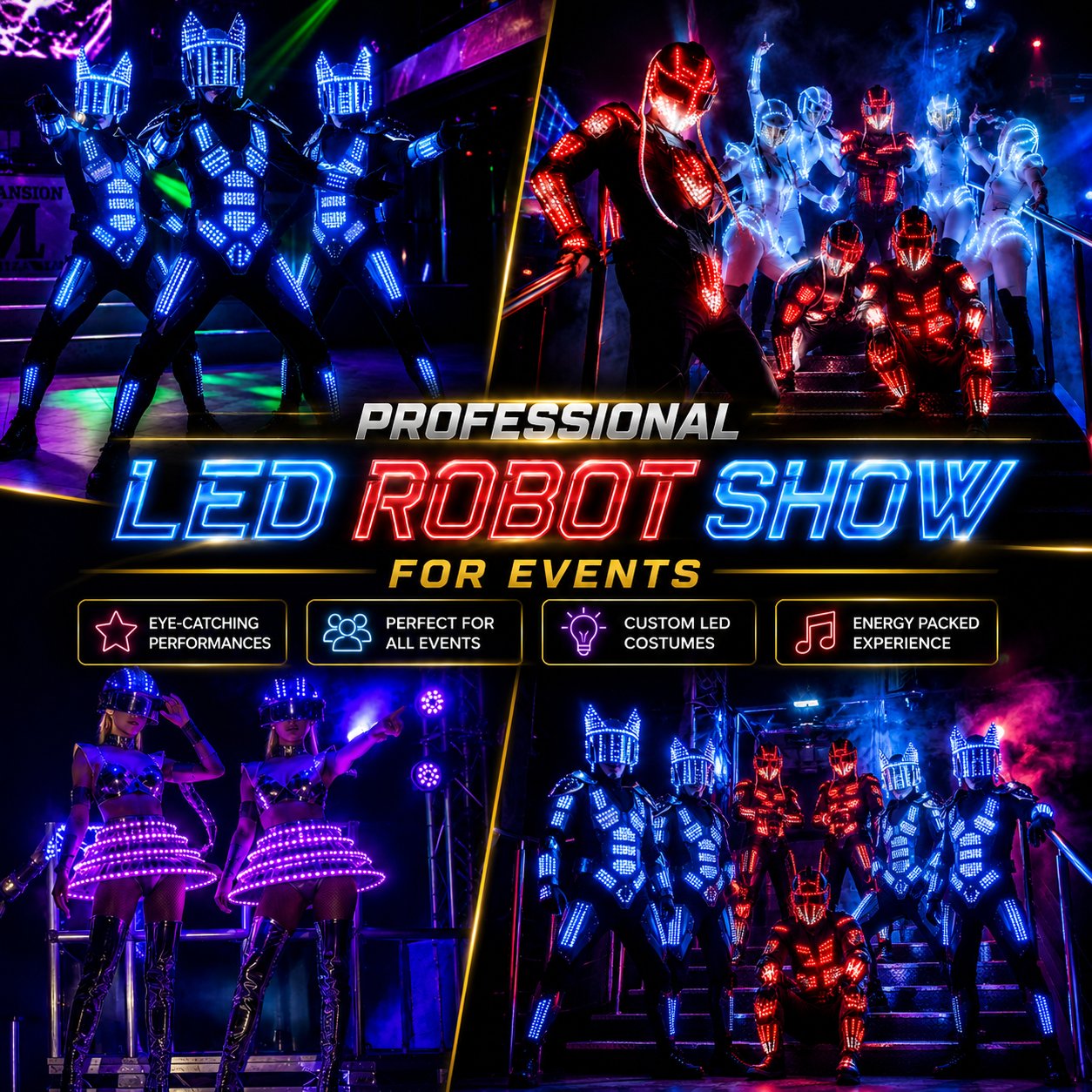 Professional LED Robot Show For Events
