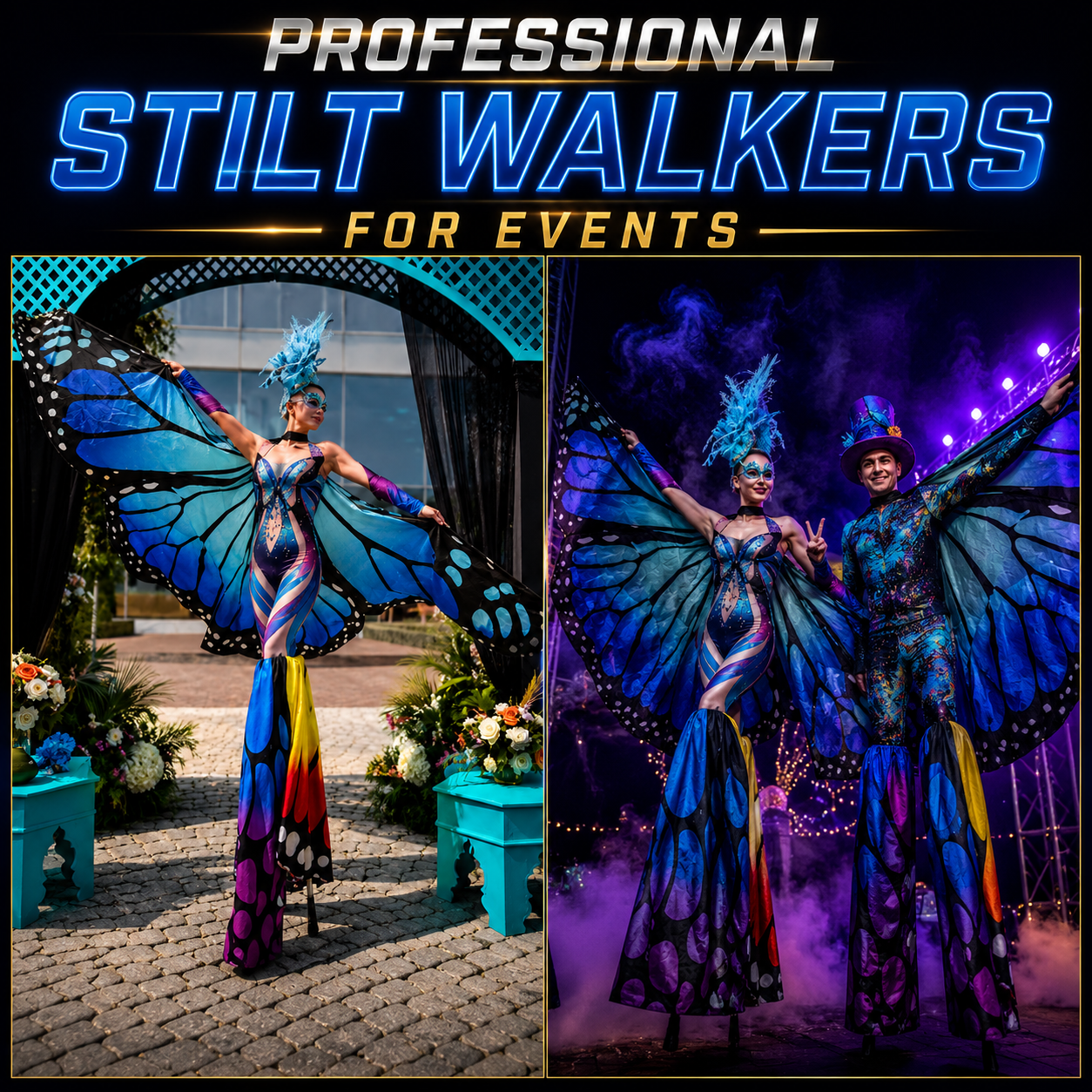 Professional Stilt Walkers For Events Services
