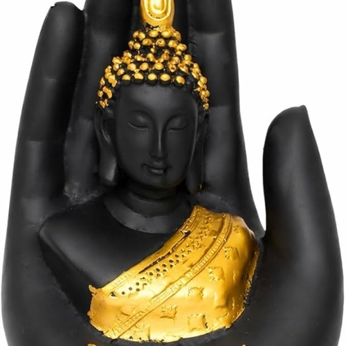 Resin Palm Hand Buddha Showpiece For Homes