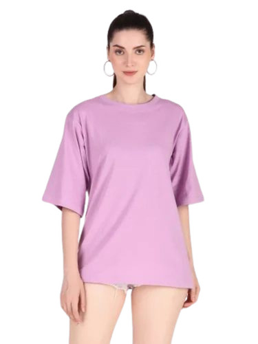 Women Oversize Plain T Shirt