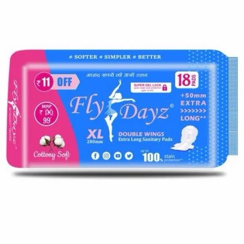 280 Mm Odor Control Sanitary Pad