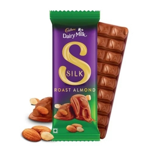 Cadbury Roast Almond Silk Chocolate - Color: Chocolaty