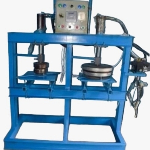 Hydraulic Paper Plate Machine - Color: Blue