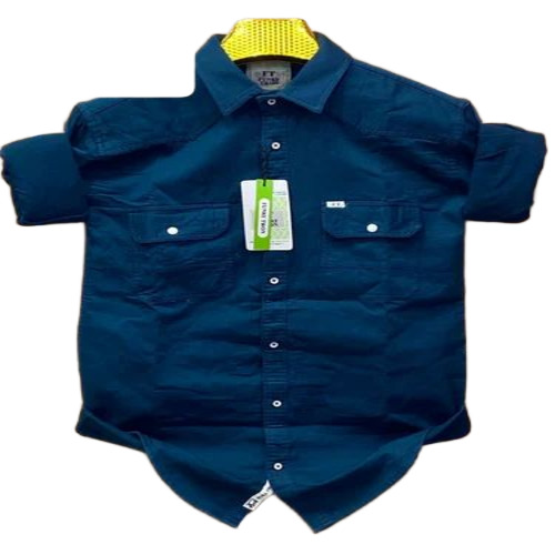 Men Cotton Plain Shirt