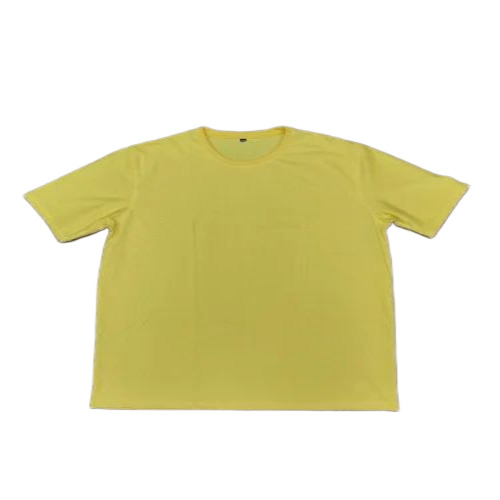 Men Cotton Plain T-Shirt - Cotton, L/XL/XXL, Yellow, Polo Collar | Fancy Soft Half Sleeves